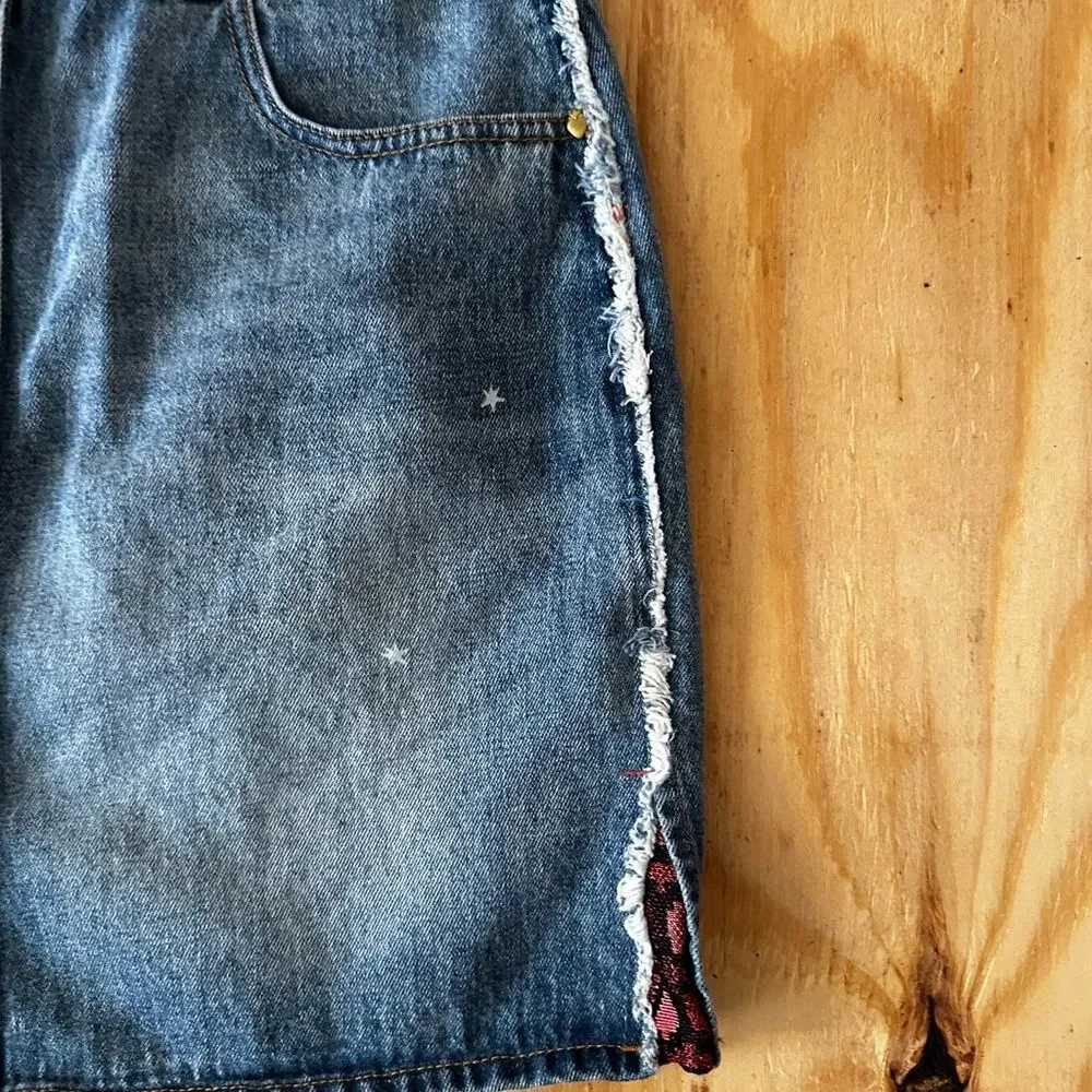 Scotch & Soda Amsterdams Blauw Denim Mini Skirt Small